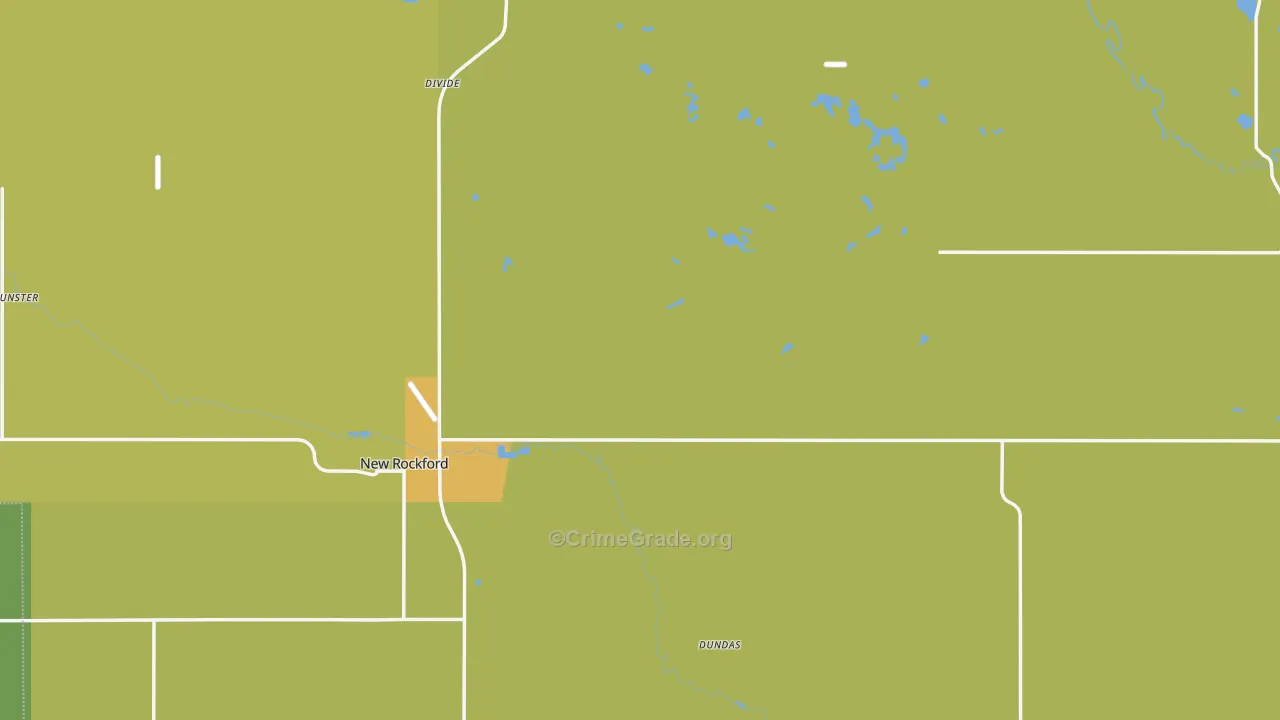 Eddy County, ND Map of Theft Rates
