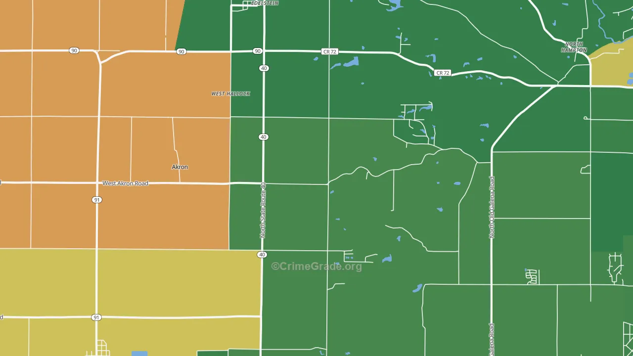 Edelstein, IL Map of Theft Rates