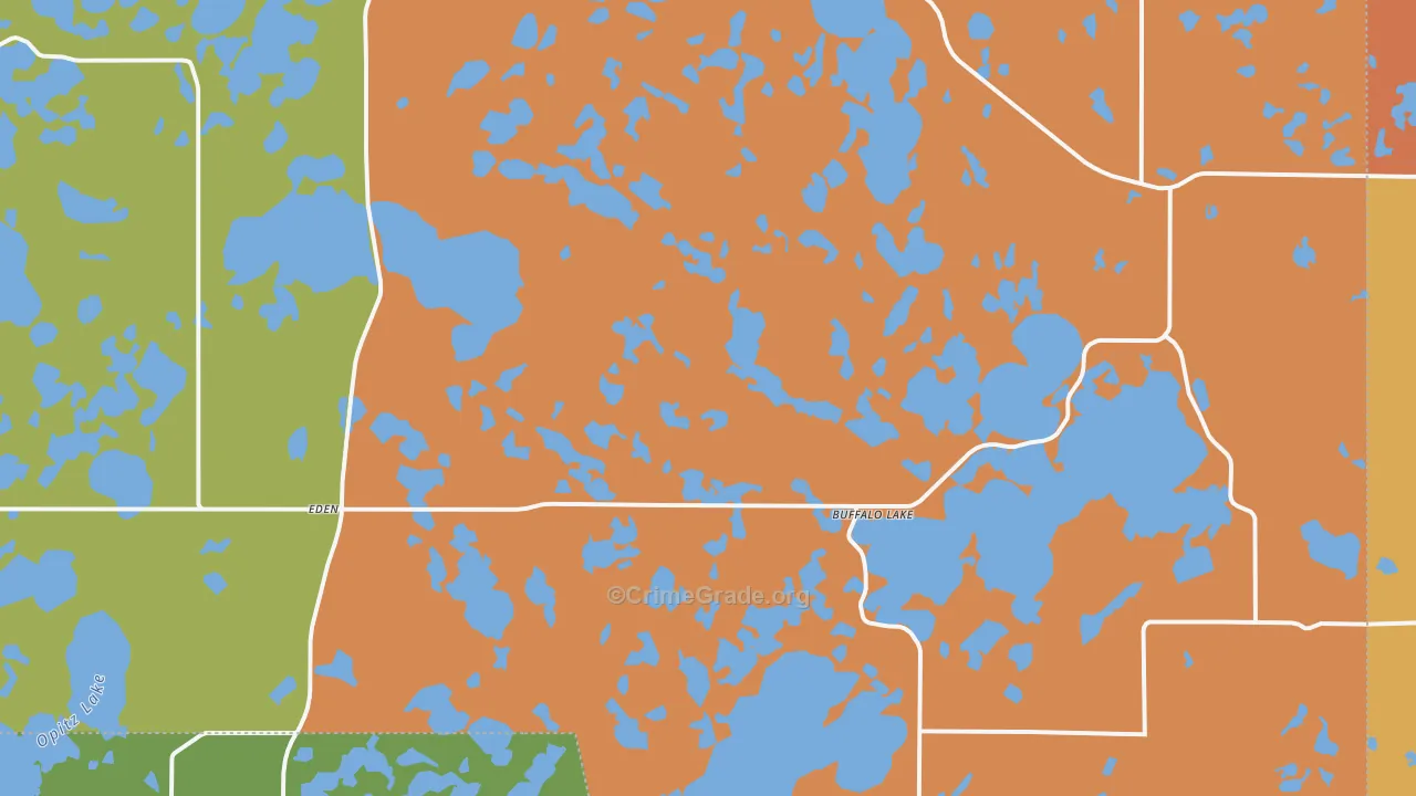 Eden, SD Map of Theft Rates