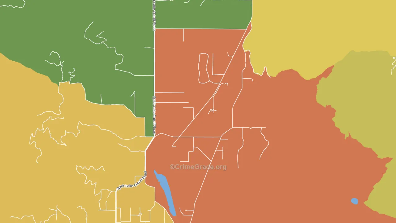 Edgemere, ID Map of Theft Rates