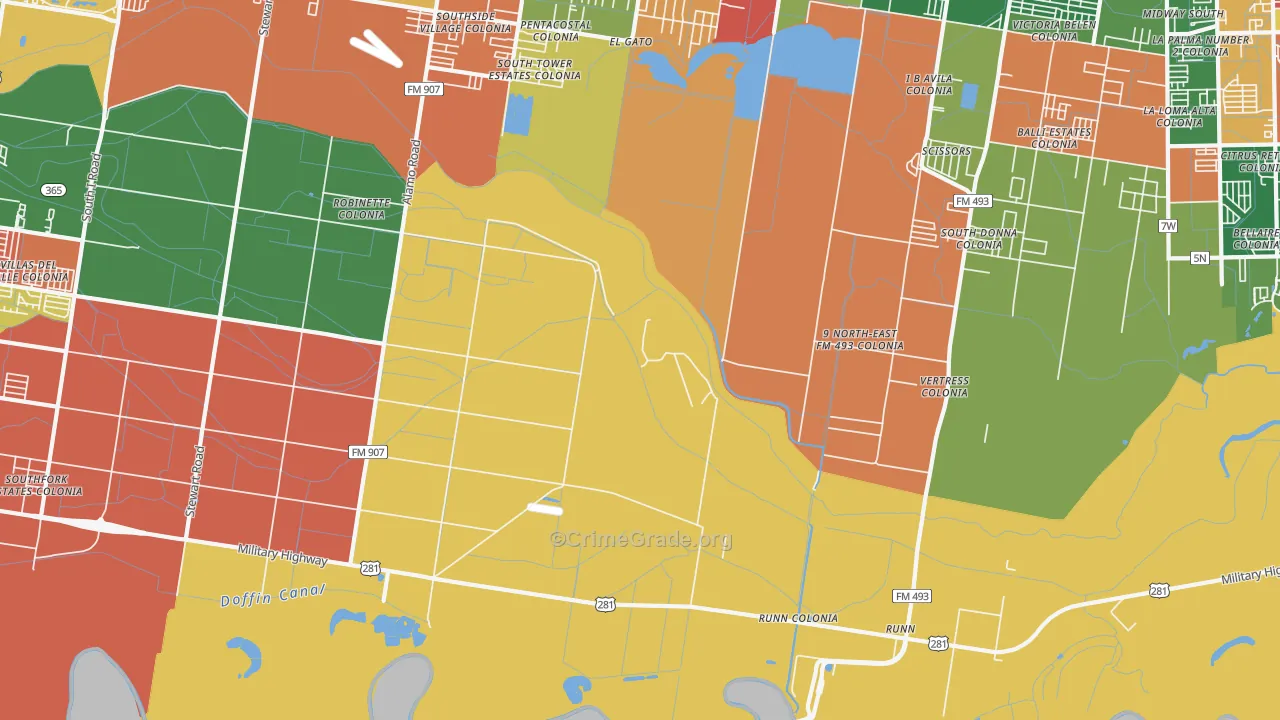 El Gato, TX Map of Theft Rates