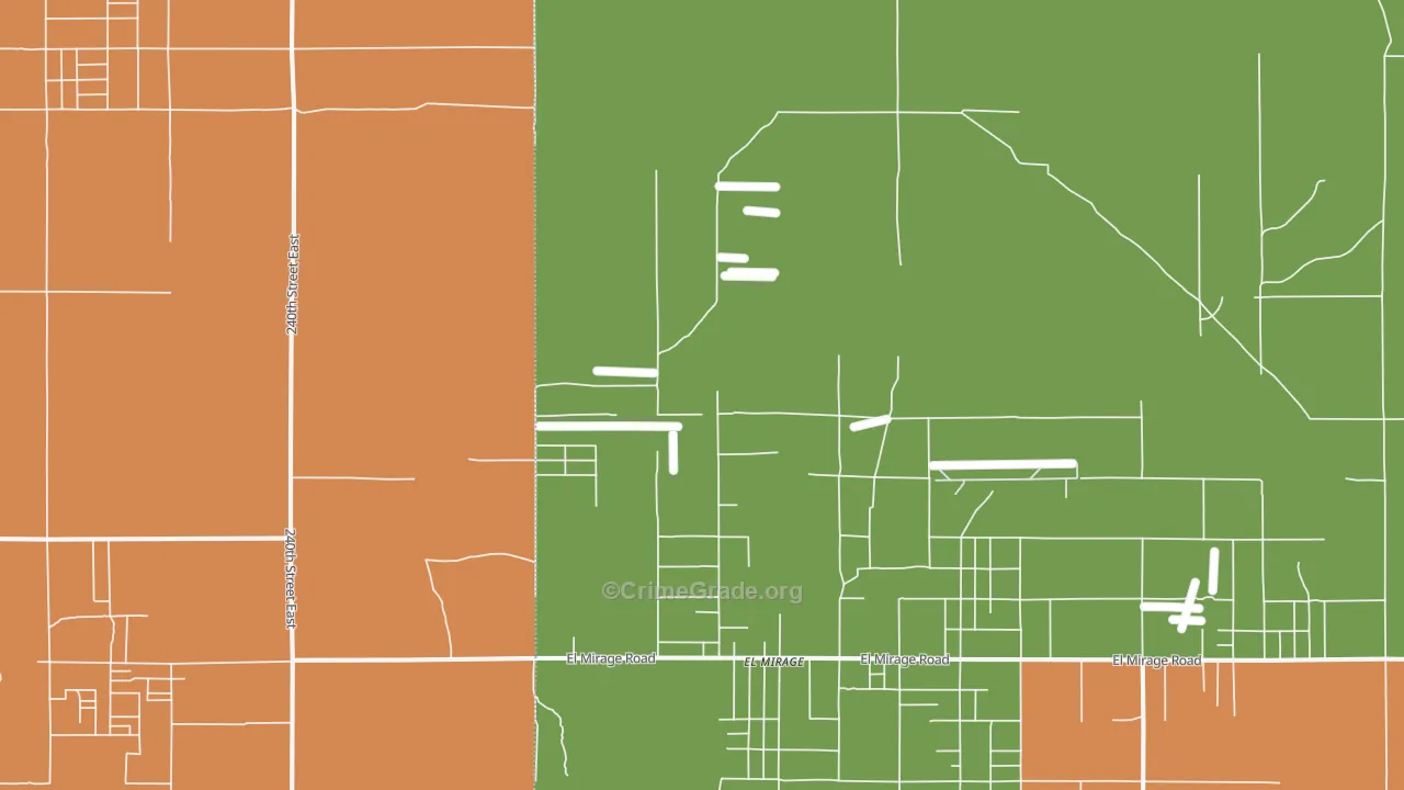 El Mirage, CA Map of Theft Rates