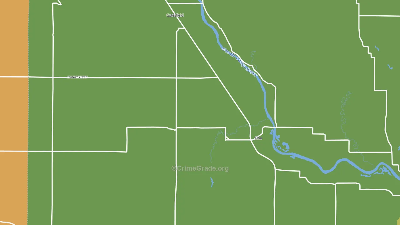 Elba, NE Map of Theft Rates