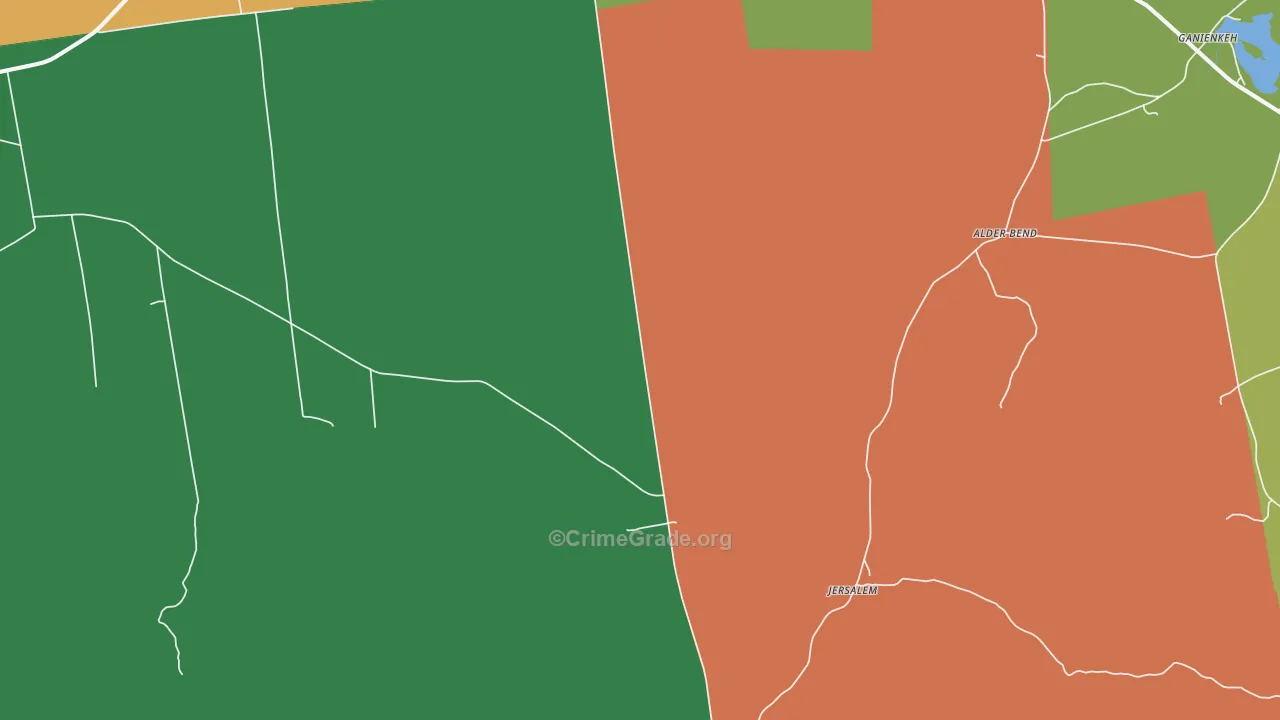 Ellenburg Depot, NY Map of Theft Rates