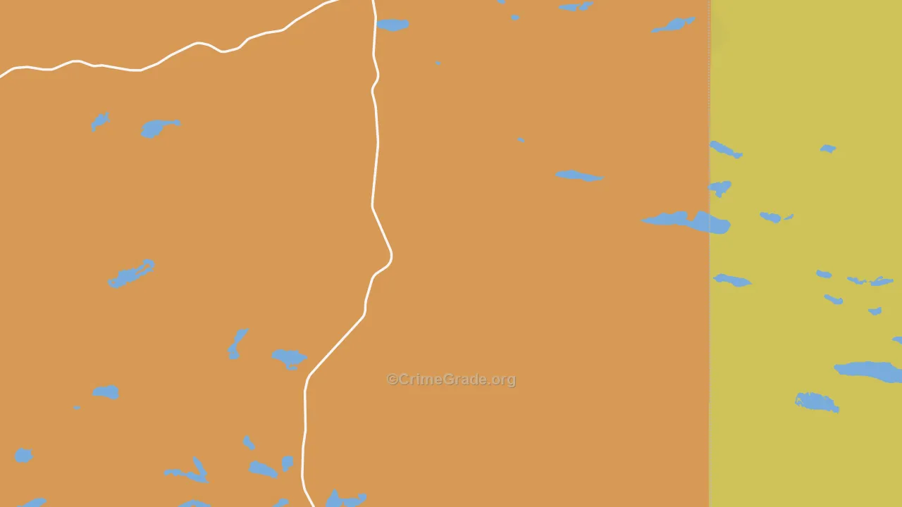 Ellsworth, NE Map of Theft Rates
