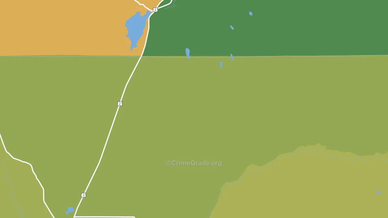 Elmira, ID Map of Theft Rates