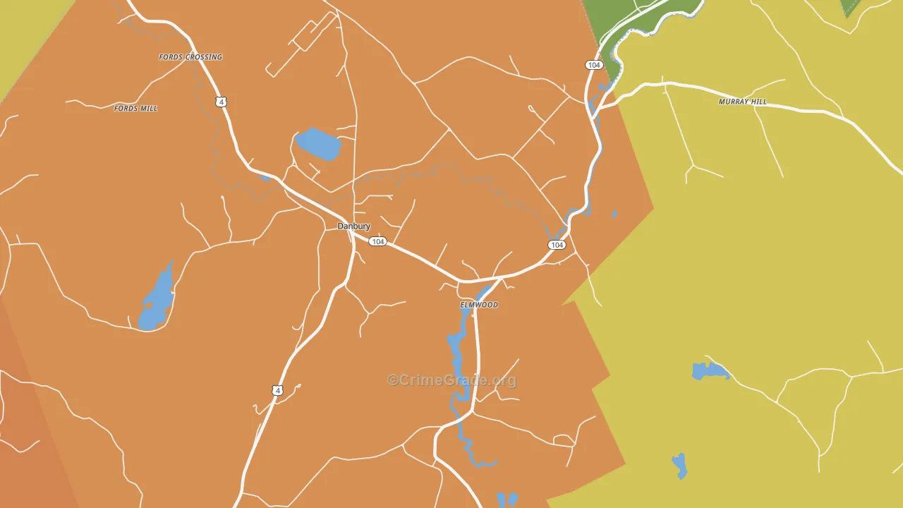 Elmwood, NH Map of Theft Rates