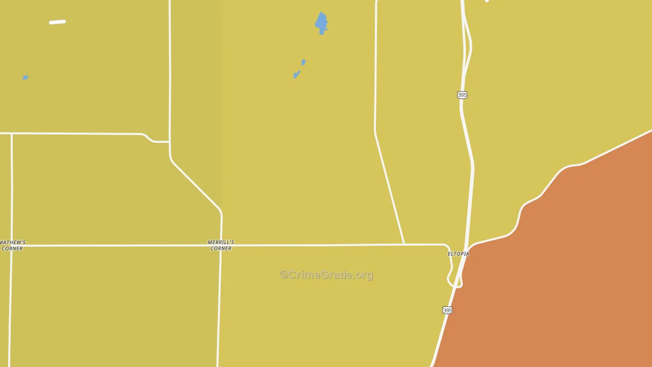 Eltopia, WA Map of Theft Rates