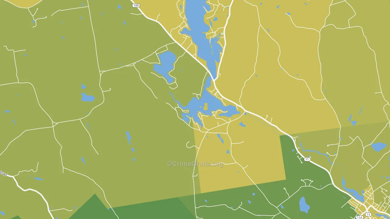 Emery Mills, ME Map of Theft Rates
