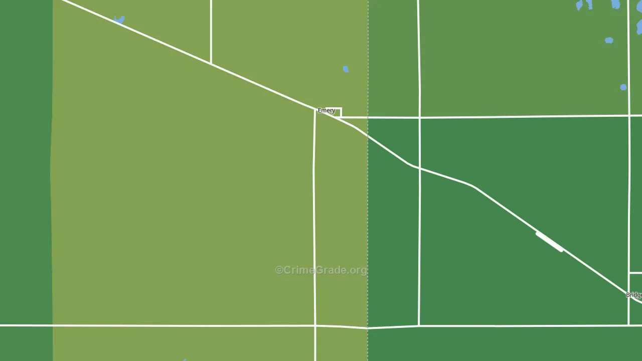 Emery, SD Map of Theft Rates