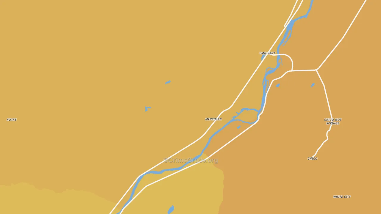 Emigrant, MT Map of Theft Rates