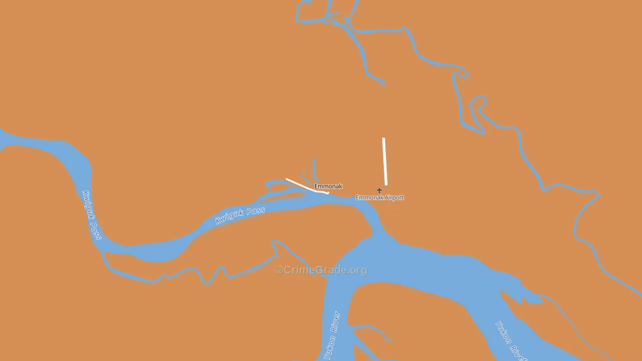 Emmonak, AK Map of Theft Rates