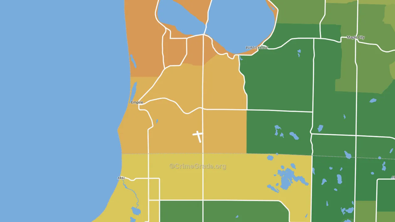 Empire, MI Map of Theft Rates