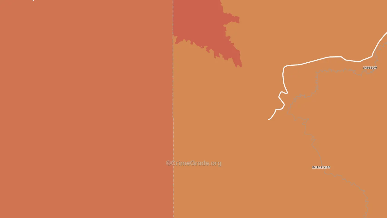 Encinal, NM Map of Theft Rates