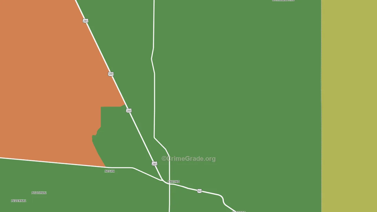 Encino, NM Map of Theft Rates