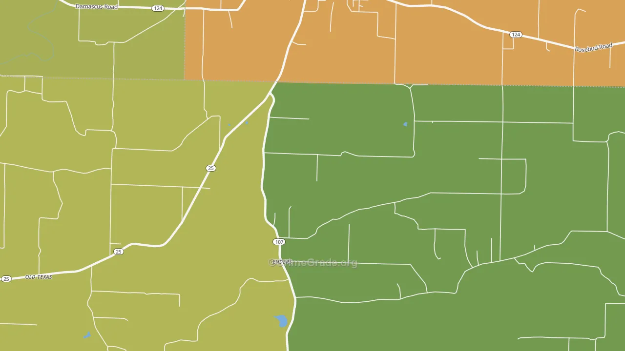 Enders, AR Map of Theft Rates