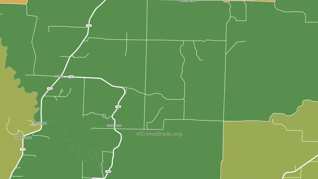 Engelberg, AR Map of Theft Rates