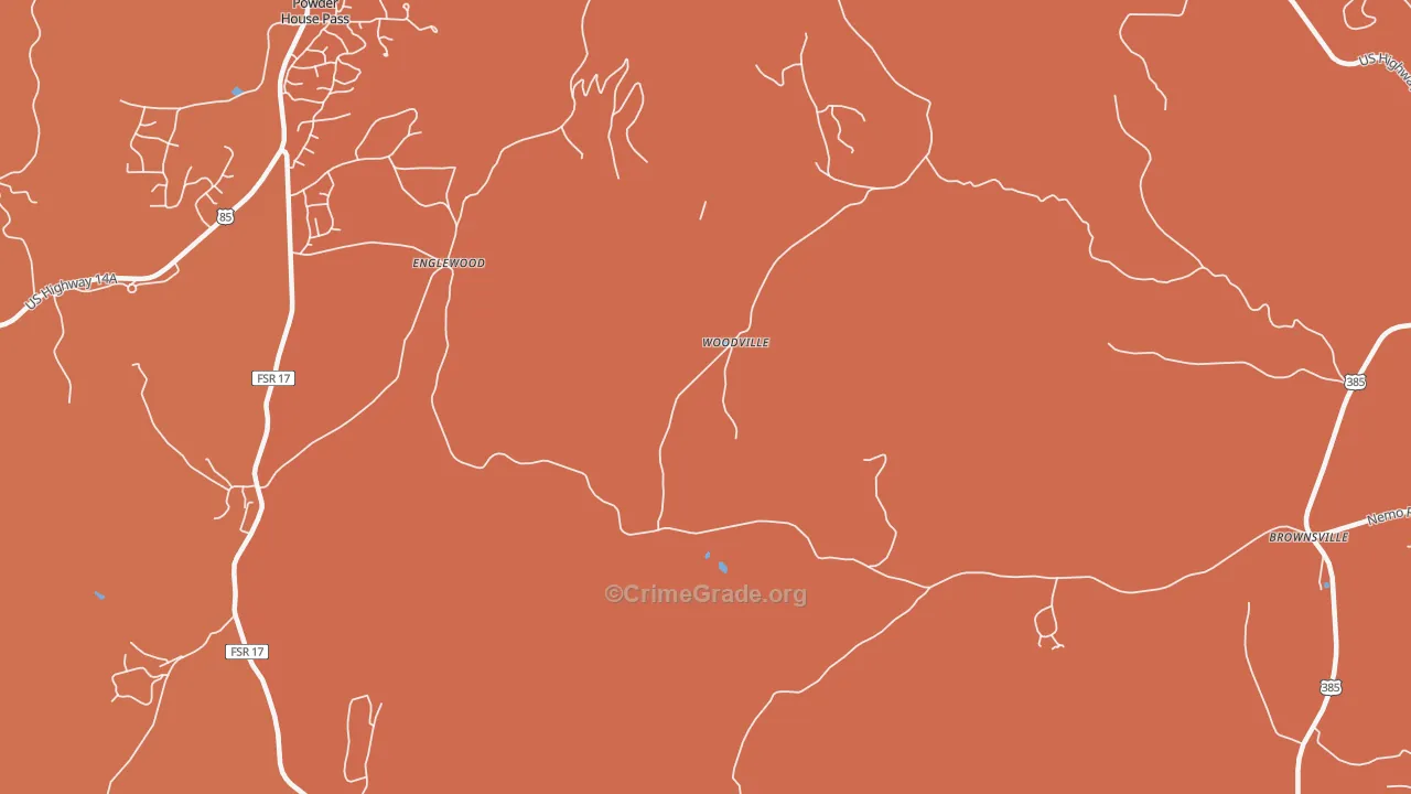 Englewood, SD Map of Theft Rates