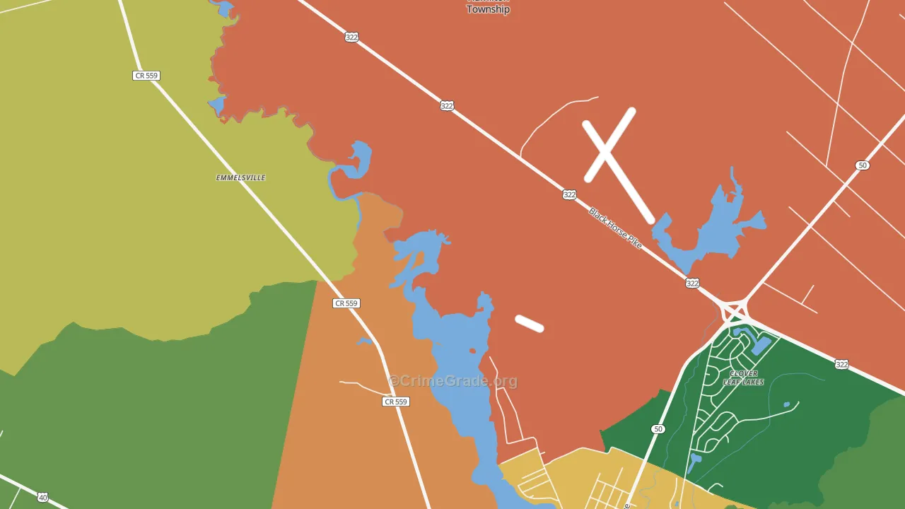 English Creek, NJ Map of Theft Rates