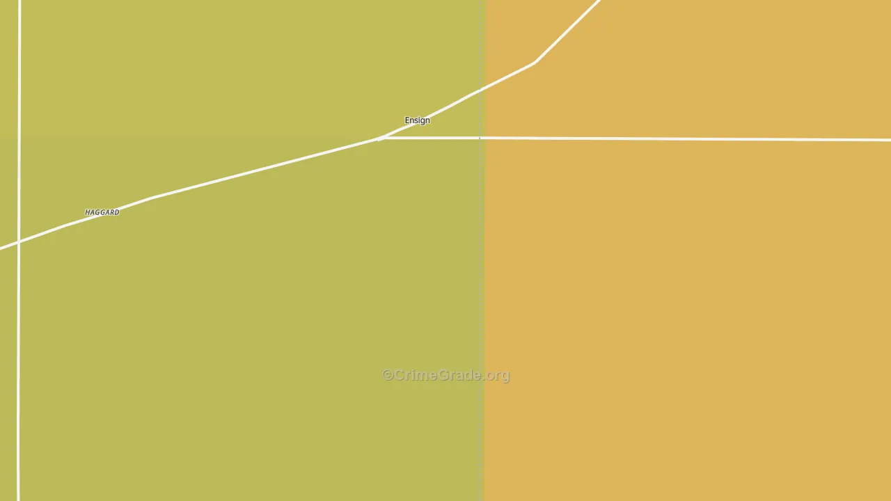 Ensign, KS Map of Theft Rates