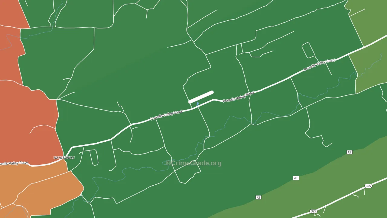 Enterline, PA Map of Theft Rates