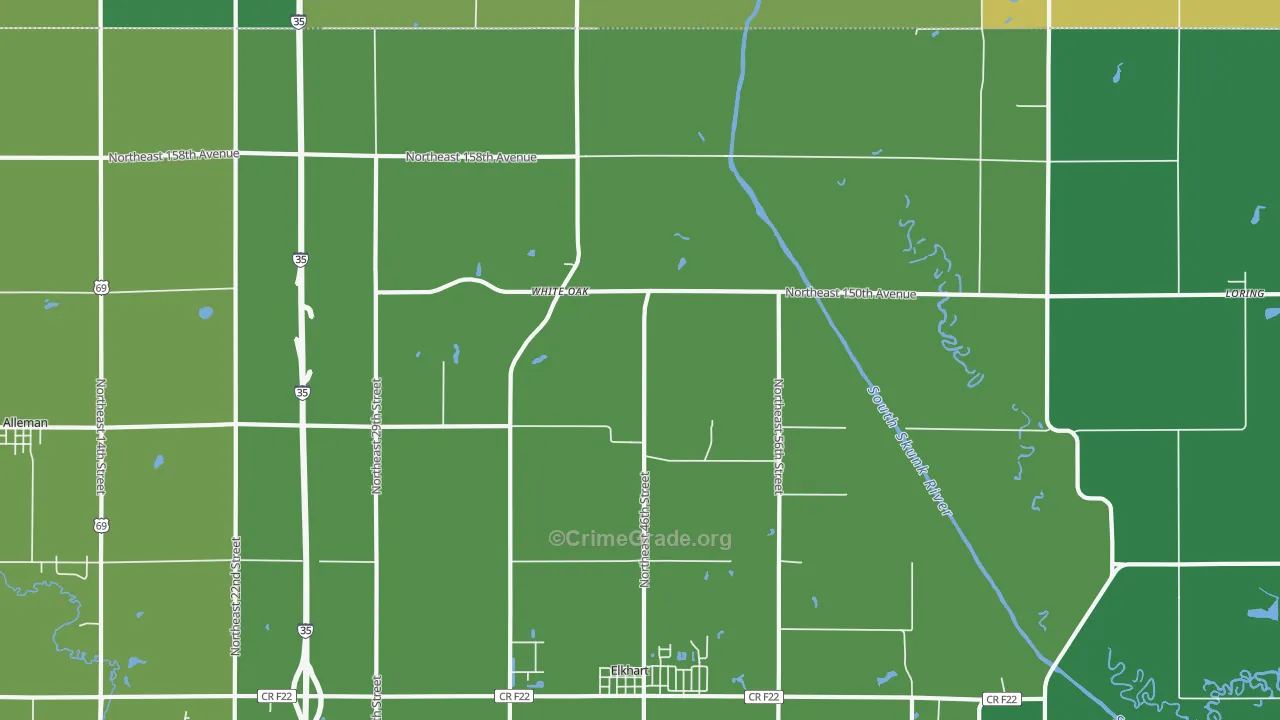 Enterprise, IA Map of Theft Rates