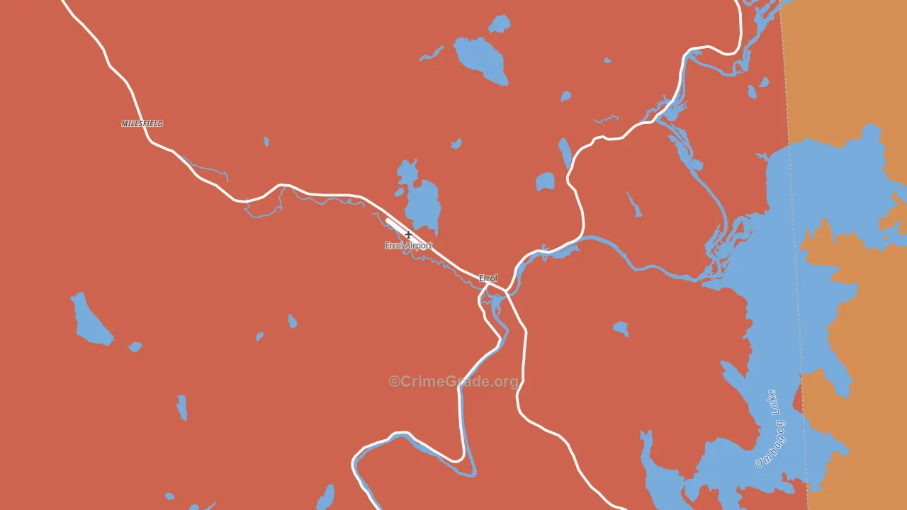 Errol, NH Map of Theft Rates