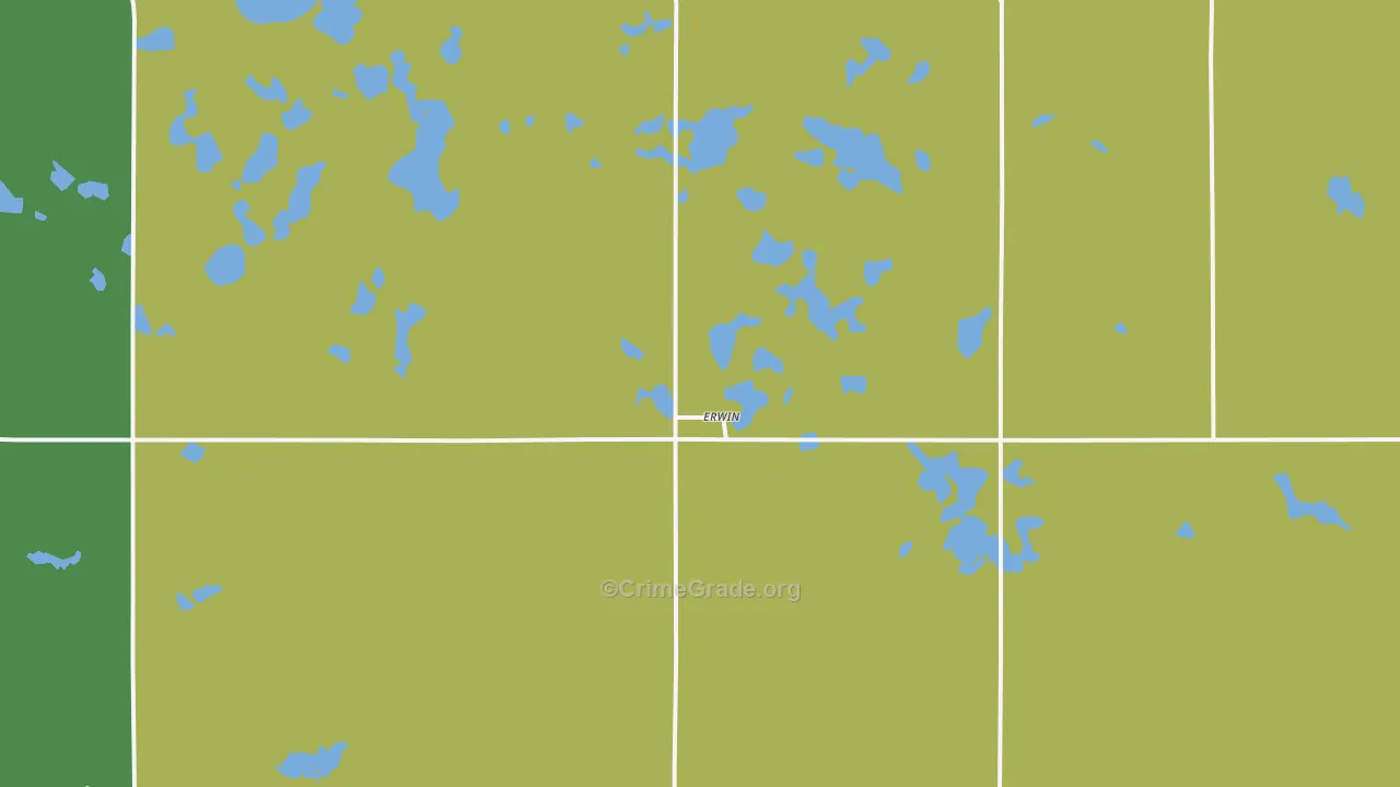 Erwin, SD Map of Theft Rates