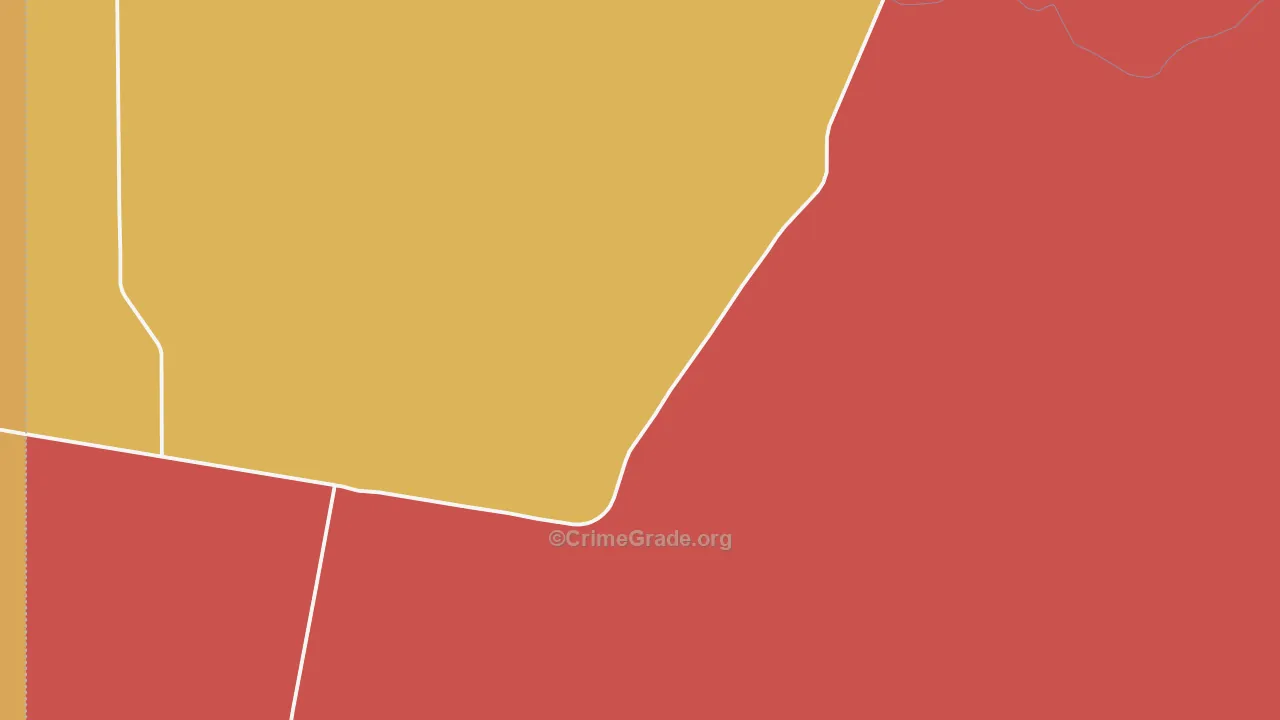 Escobas, TX Map of Theft Rates