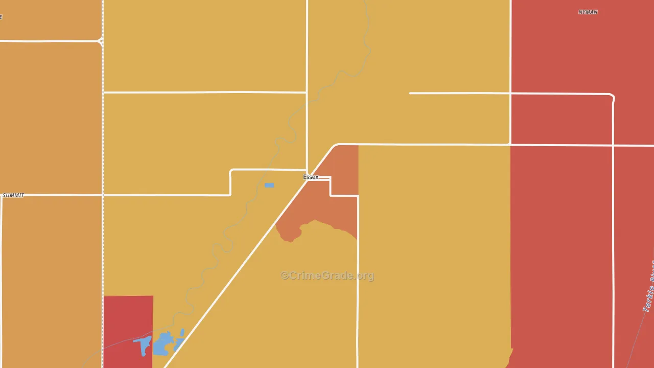 Essex, IA Map of Theft Rates