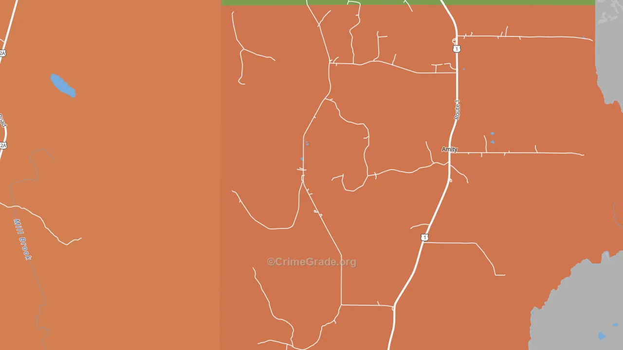 Estabrook Settlement, ME Map of Theft Rates