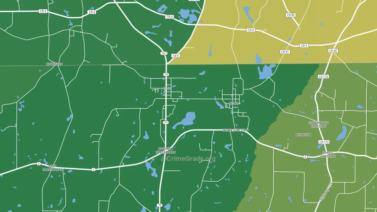 Esto, FL Map of Theft Rates