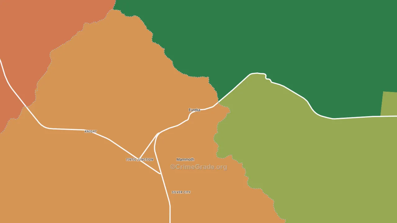 Eureka, UT Map of Theft Rates