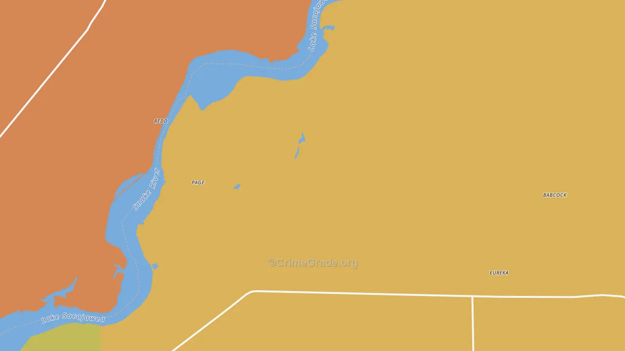 Eureka, WA Map of Theft Rates