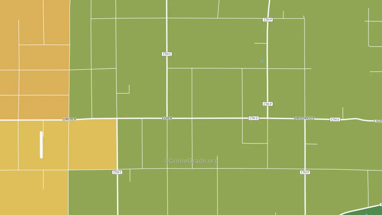 Euren, WI Map of Theft Rates