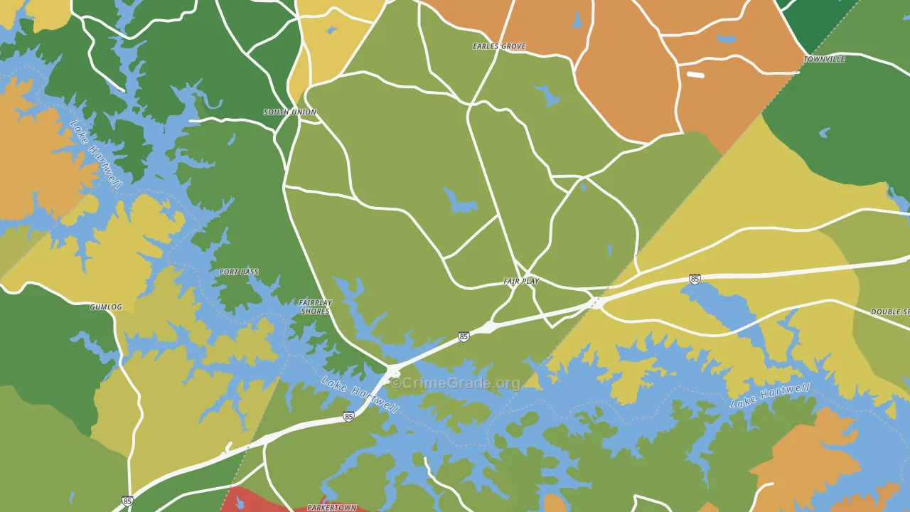 Fair Play, SC Map of Theft Rates