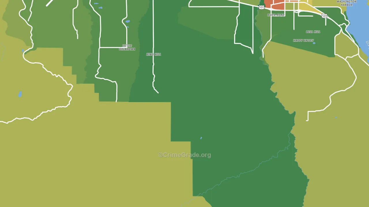 Fairholm, WA Map of Theft Rates