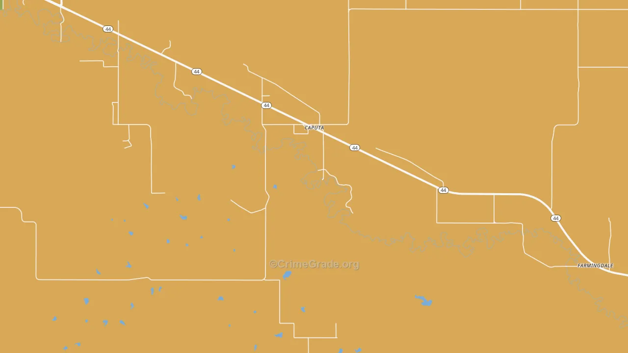 Farmingdale, SD Map of Theft Rates