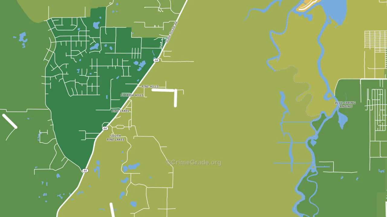 Fatio, FL Map of Theft Rates