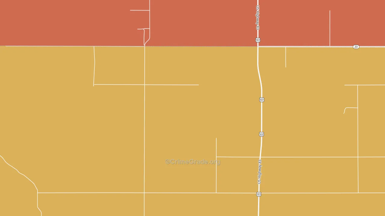 Fayette, SD Map of Theft Rates