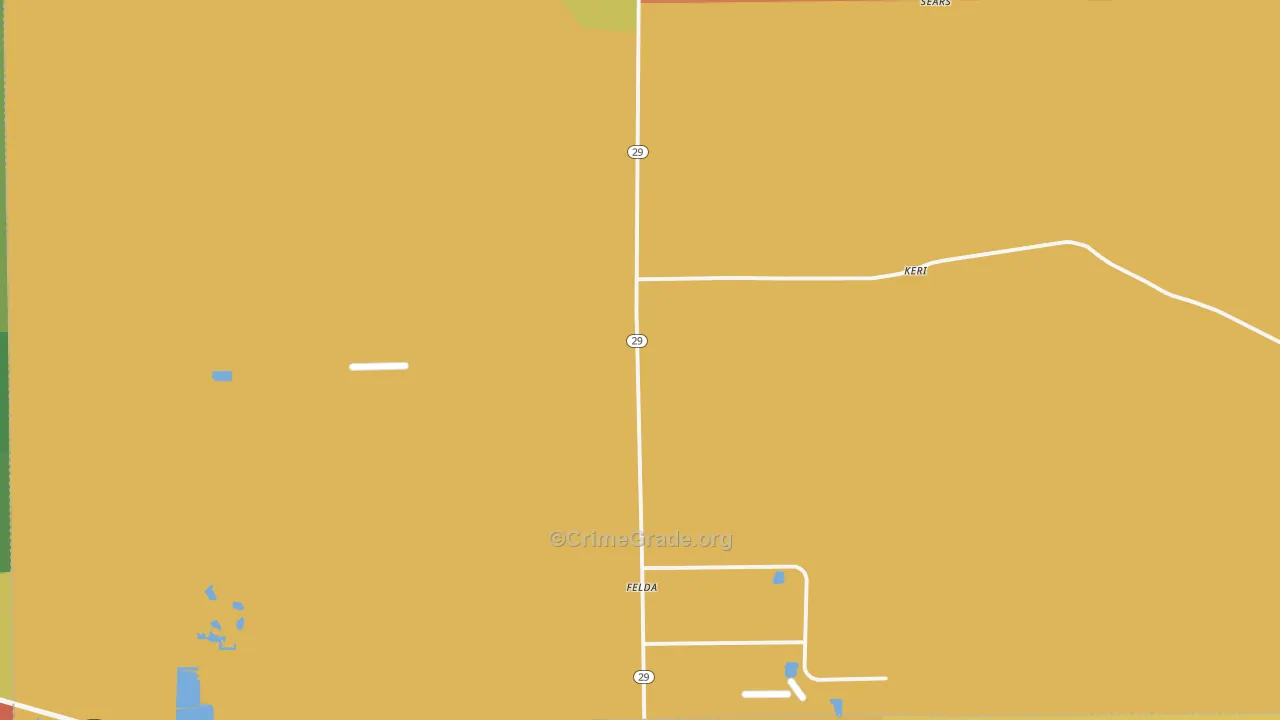 Felda, FL Map of Theft Rates