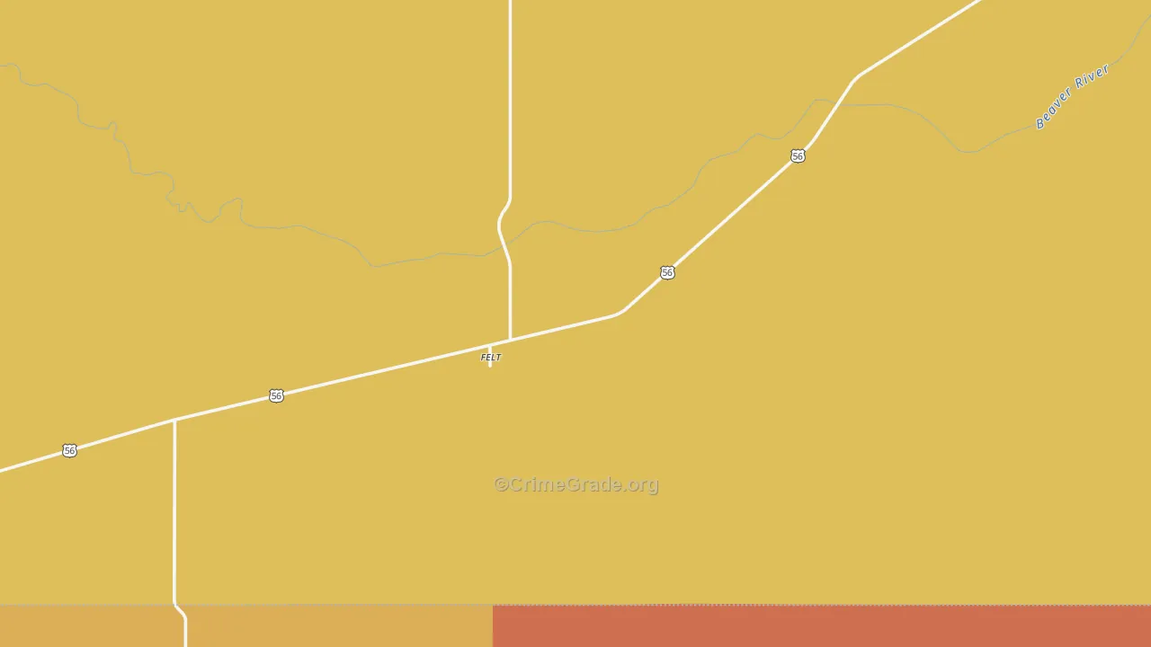Felt, OK Map of Theft Rates