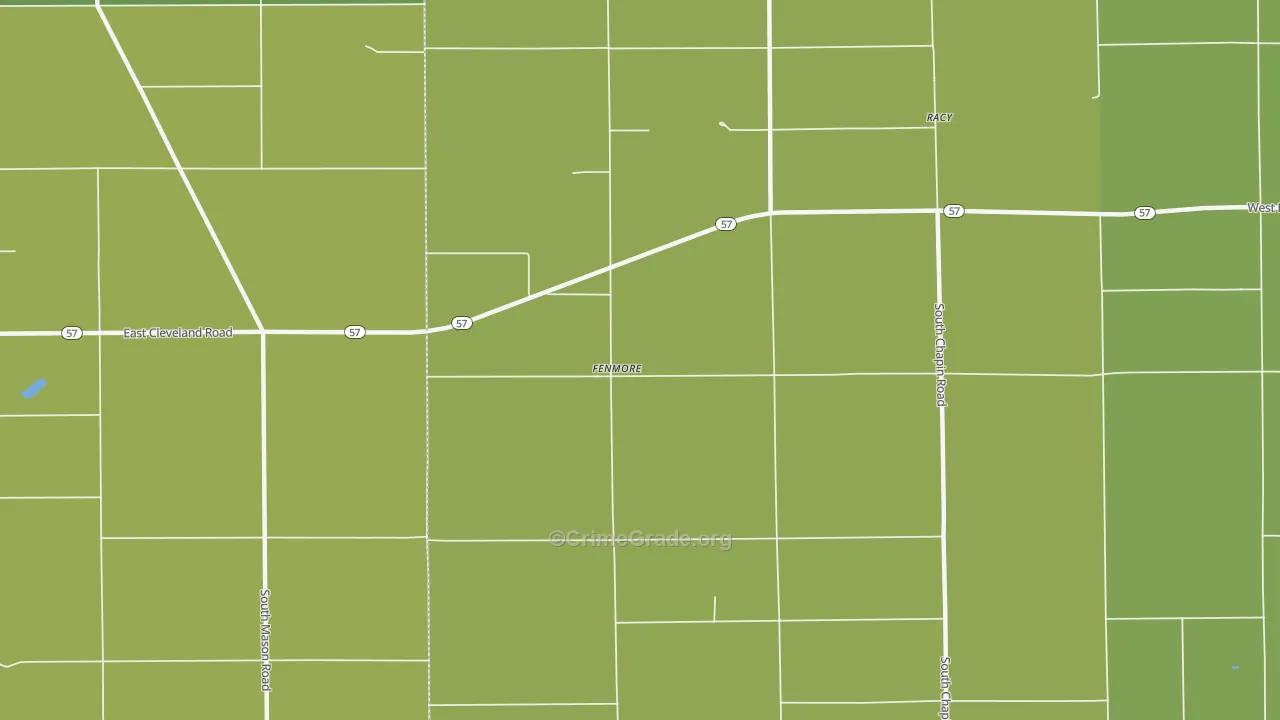 Fenmore, MI Map of Theft Rates