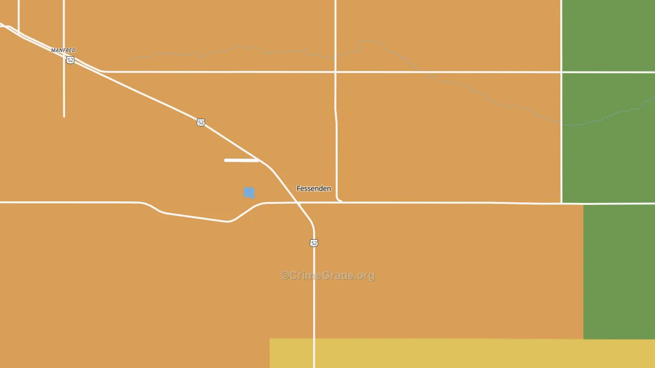Fessenden, ND Map of Theft Rates