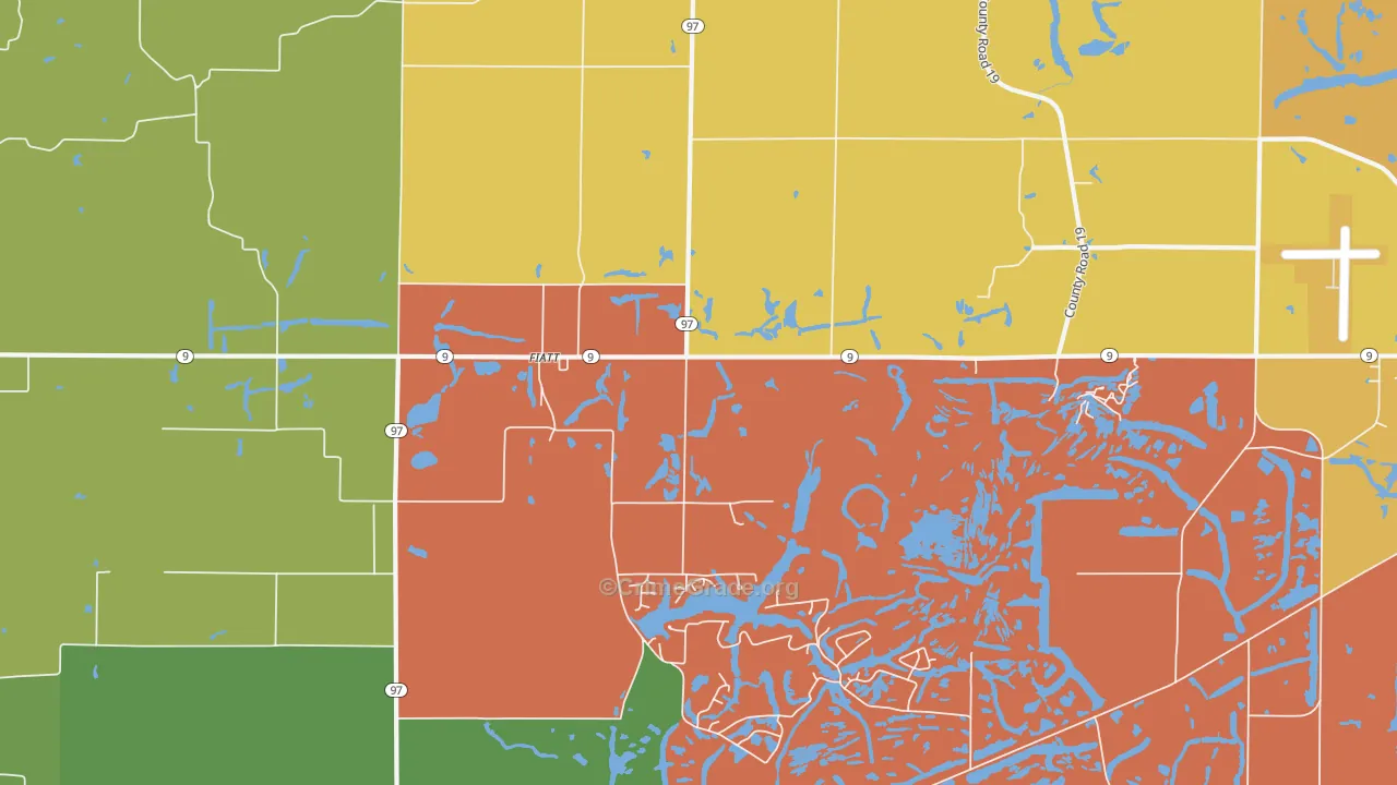 Fiatt, IL Map of Theft Rates