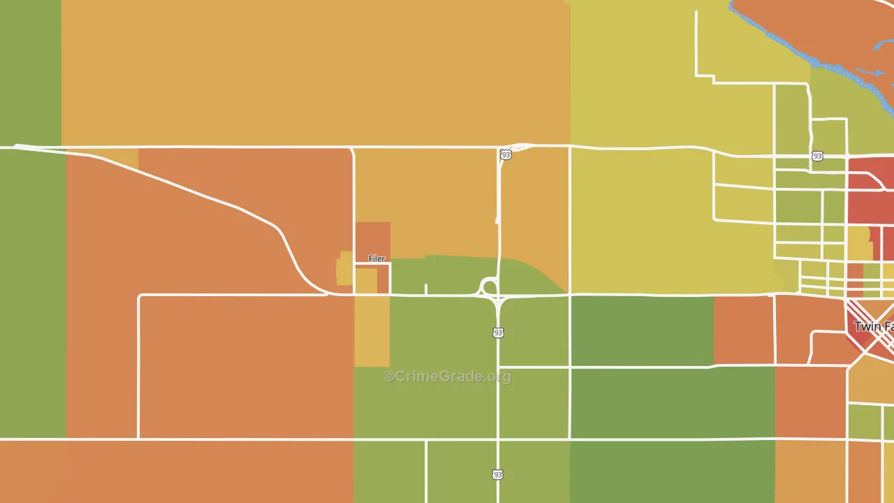 Filer, ID Map of Theft Rates