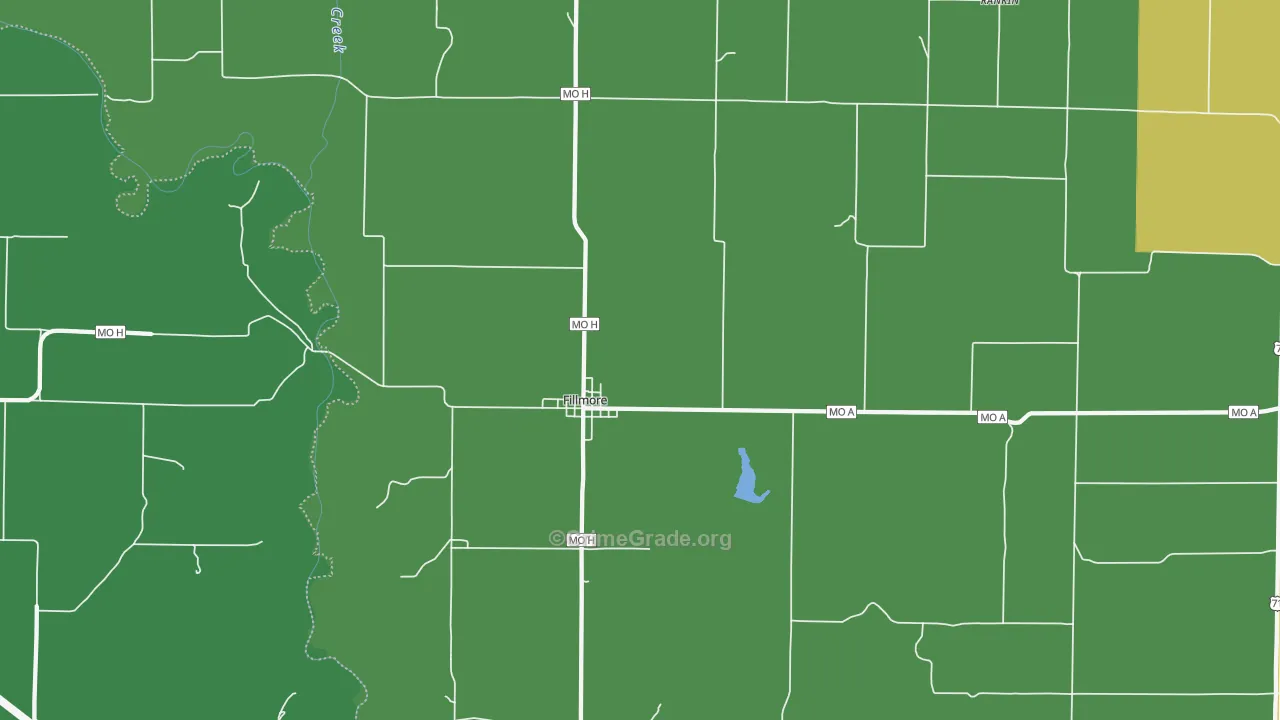 Fillmore, MO Map of Theft Rates