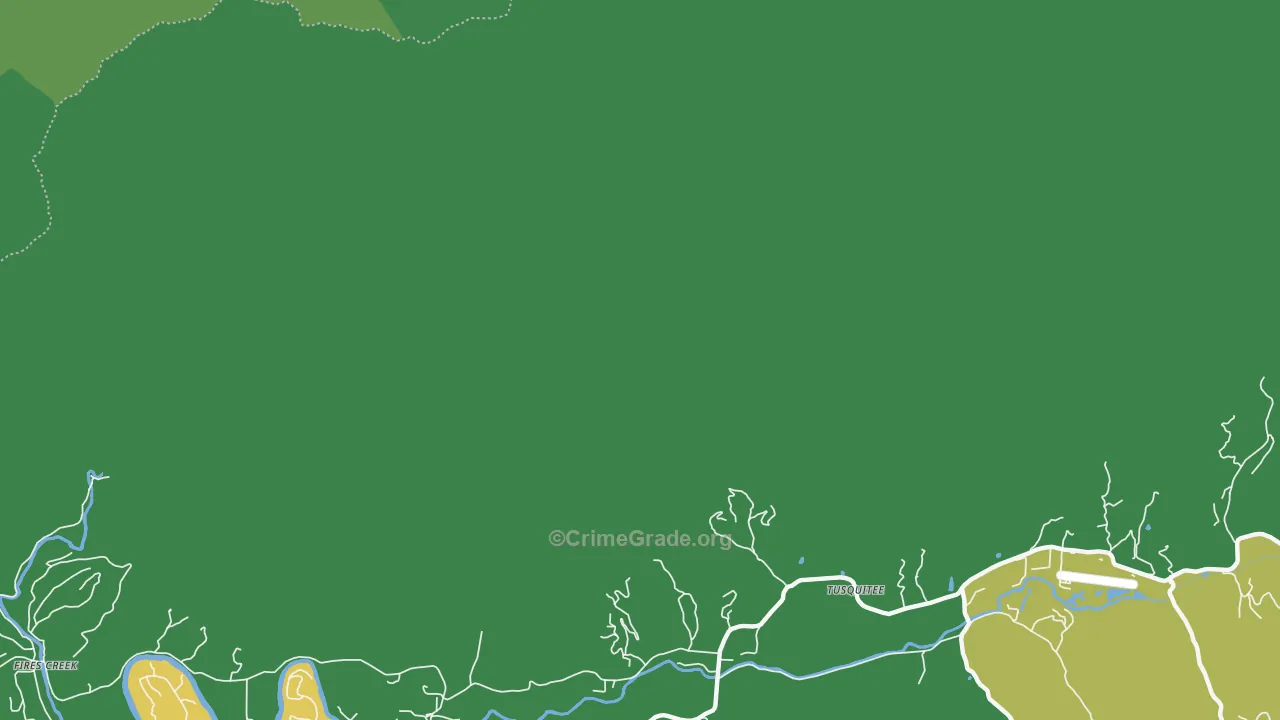Fires Creek, NC Map of Theft Rates
