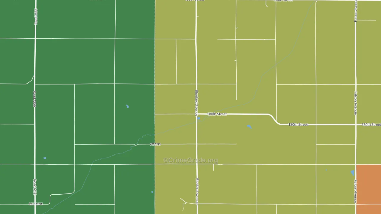Fiscus, IA Map of Theft Rates