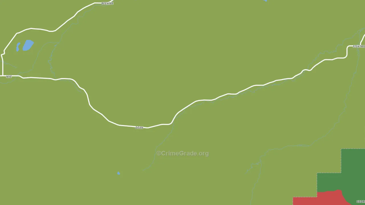 Fishtail, MT Map of Theft Rates